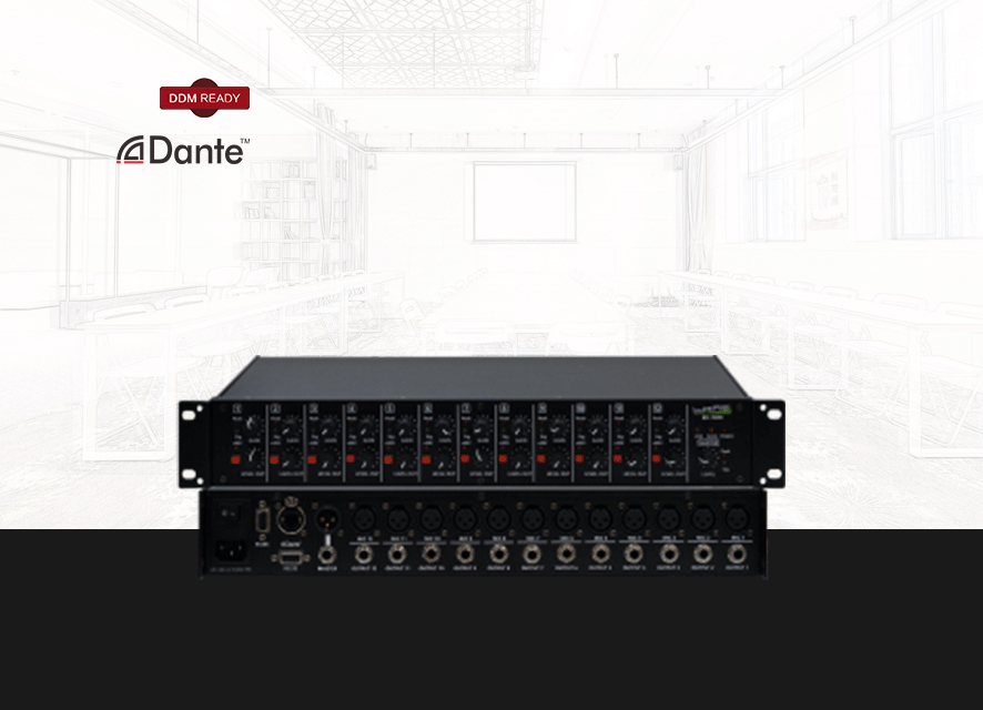 BR-102D  Dante网络混音器
