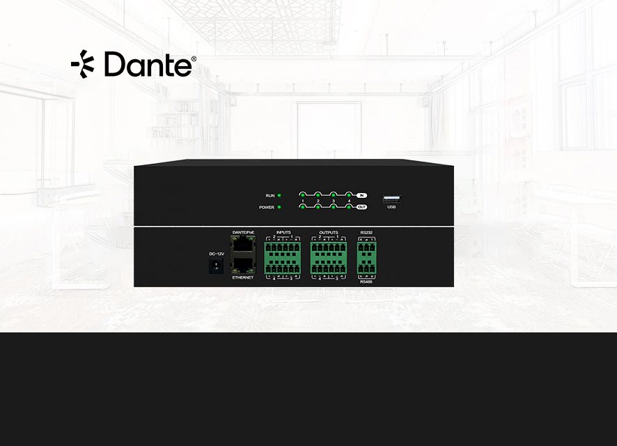 BE-0404D 4路数字音频处理器（Dante）